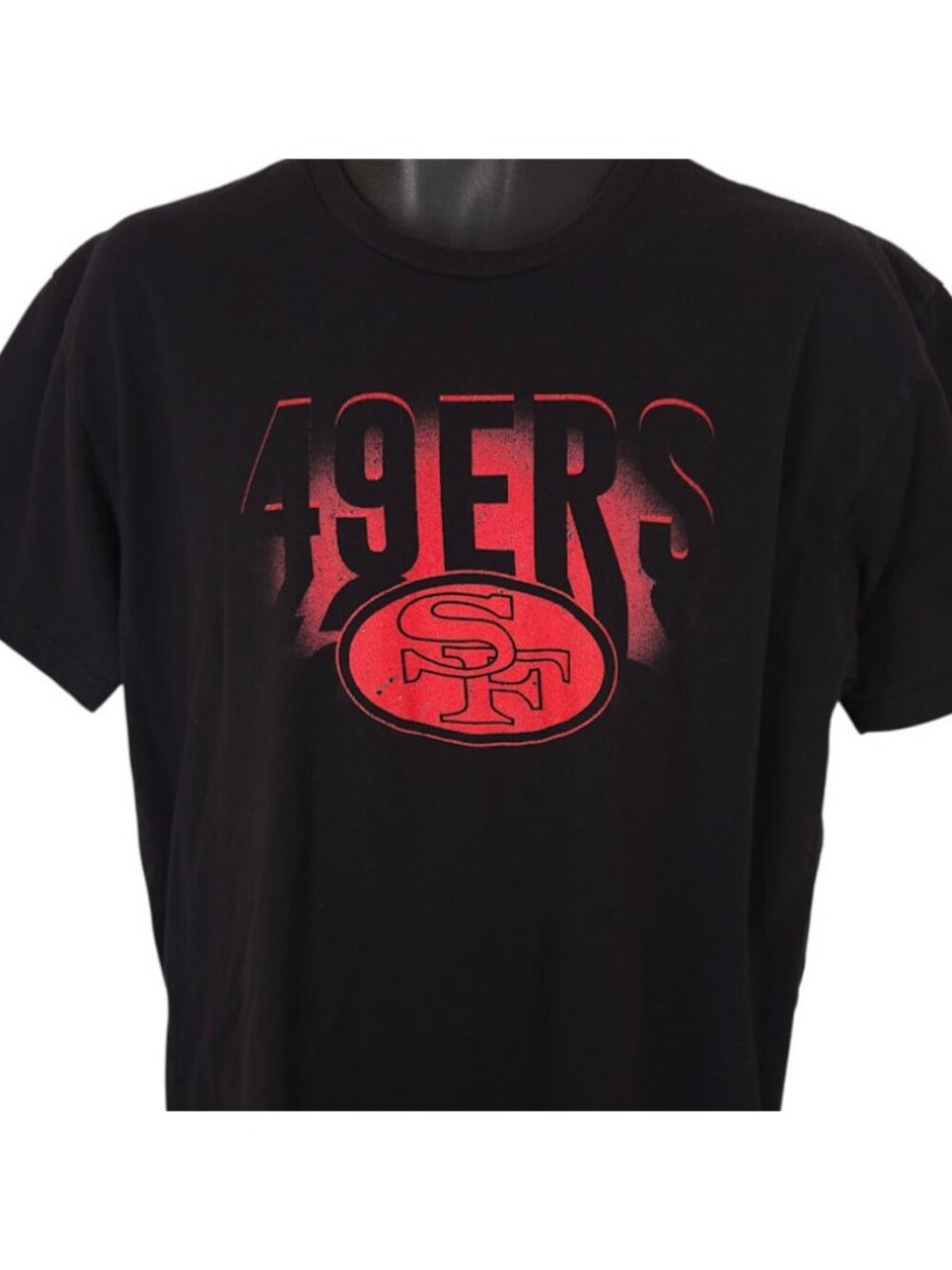 San Francisco 49ers T Shirt Mens Size XL Black NFL Football